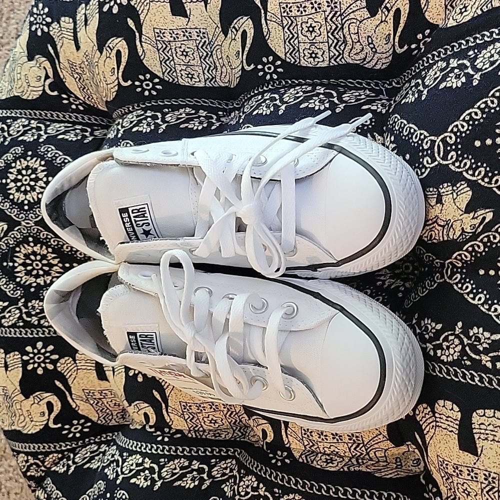 White Converse shoes